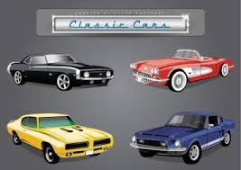 Car Vector Pack Of Classic American Cars Car Vector Classic Cars Ford Classic Cars