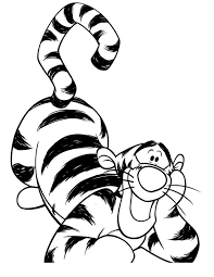 Tigger coloring page pooh pages. Tigger Free Print And Color Online