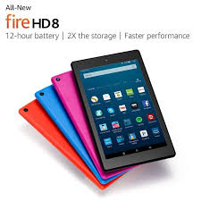 All New Fire Hd 8 Now With Up To 12 Hours Of Battery Life 2x The Storage And 50 More Ram For Faster Performan Amazon Fire Tablet Fire Tablet Kindle Fire Hd