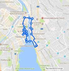 Detailed Zurich Self Guided Walking Tour By Sarah And Kris At Http Jetsettingfools Com Zurich Self Guided Walkin Walking Tour Christmas In Europe Walking Map