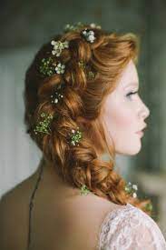 Auburn Beauty A Dreamy Styled Shoot At Norwood Park Wedding Hair Down Flowers In Hair Wedding Hair Flowers