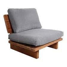 Kubu Fauteuil Une Place Avec Structure En Bois Massif De Pin Recycle