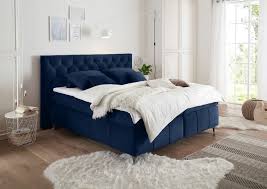 Im englischen wird das boxspring genannt, abgeleitet von box. Pembroke Boxspringbett 180x200cm Blau Gunstig Mobel Kuchen Buromobel Kaufen Froschkonig24