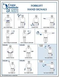 Forklift Hand Signal Chart 8 5 X 11