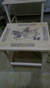 Tafy Rengiyle Boyayip Stensil Uygulamasi Yaptim Ve Uzerine Metalik Altin Sarisiyla Eskitme Uyguladim Stensiller Mobilya Yenileme Mobilya