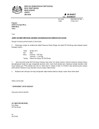 Jabatan keselamatan dan kesihatan pekerjaan. 17 Contoh Surat Kiriman Rasmi Untuk Jemputan