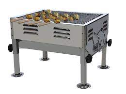 These efficient bbq grills set are perfect for outdoor bbq parties. Fabrilla Portable Charcoal Barbeque Grill Set Silver Amazon In Garden Outdoors