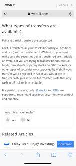 Tastyworks does not provide investment, tax, or legal advice. Can I Perform A Partial Transfer From Tastyworks To Webull And Send Both Stock And Cash Or Can Only Perform Full Transfer Since It S Including Cash R Webull