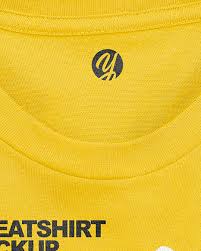 Download Folded Sweatshirt Mockup In Apparel Mockups On Yellow Images Object Mockups