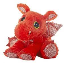 10 Aurora Plush Red Dragon Flame Dreamy Eyes Flopsie Stuffed Animal Toy Pink Stuffed Animals Pet Dragon Plush Stuffed Animals