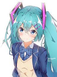 Schoolgirl Miku Vocaloid Miku Hatsune Miku Hatsune