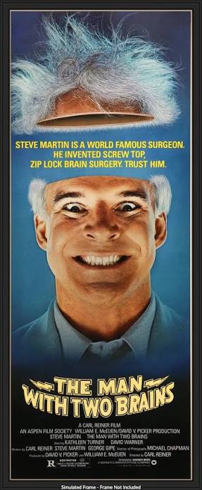 The Man With Two Brains (1983) Original Insert Movie Poster - Original Film  Art - Vintage Movie Posters