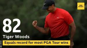 Tiger Woods Equalled The Pga Tour Record Of 82 Tournament Wins With A Three Stroke Zozo Championship Victory The 43 Year Old World Num Pga Tour Pga Tiger Woods