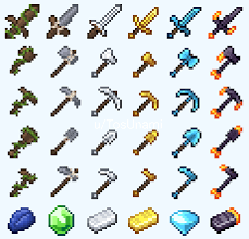 Visual enchantments is a texture pack which takes advantage of optifine's cit properties and adds custom sprites for every enchanted vanilla item, armor and enchanted book. Some Tools And Ores From My Texture Pack Minecraft
