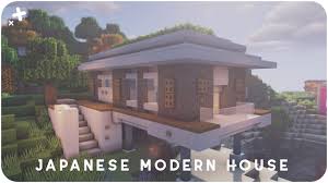 Inside a modern japanese home! Minecraft How To Build A Japanese Modern House Tutorial Japanese Bases Easy Youtube