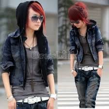Women Denim Jacket Attached Black Sweatshirt Hoodie In One Jean Jacket Coat Distressed Denim Jacket Denim Jacket Women Denim Jacket
