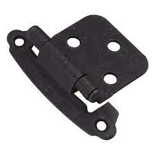 The hinge is only visible when the door is in the open position. Black Cabinet Hinges Cabinet Hardware The Home Depot