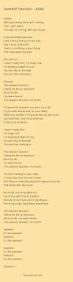 Lirik Lagu Frozen For The First Time In Forever Adele Sweetest Devotion Lyrics Pdf Musicandlyrics Sweetest Devotion Adele Sweetest Devotion Adele Lyrics