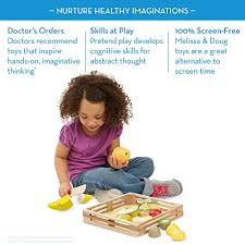 Melissa & doug wooden flip & serve pancake play food set reg. Melissa Doug Cutting Fruit Set Wooden Play Food Kitchen Accessory Pricepulse