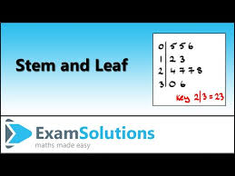 Stem And Leaf Diagrams Examsolutions Youtube