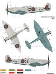 Supermarine Spitfire Mk Viii High Altitude Camouflage Color Profile And Paint Guide Supermarine Spitfire Camouflage Colors Fighter Aircraft