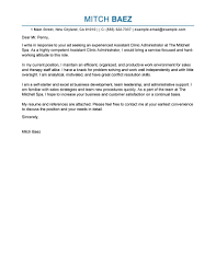 Have a look at our government records manager cover letter example written to industry standards that will help you write a winning job application. Assistant Clinic Administrator Cover Letter Examples Mpr