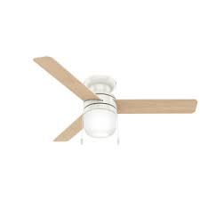 4.6 out of 5 stars. Hunter 59408 Matte Nickel Acumen 52 3 Blade Hugger Indoor Ceiling Fan With Blades And Led Light Kit Faucetdirect Com