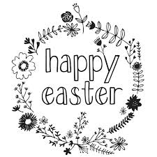 Happy Easter Printable Dukes And Duchesses Easter Drawings Happy Easter Printable Vintage Easter Printables