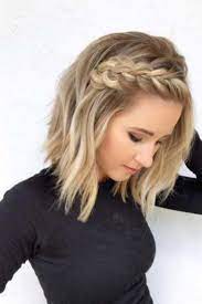 Lob Haircuts 29 Ideas How To Style A Lob In 2021 Braids For Short Hair Prom Hairstyles For Short Hair Lob Haircut
