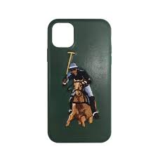Camsols Santa Barbara Polo And Racquet Club Elegant Jockey Leather Back Case Cover For Apple Iphone 11 Pro Max Green Amazon In Electronics