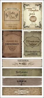 Free Harry Potter Halloween Drink Printables Harry Potter Potions Harry Potter Potion Labels Harry Potter Halloween