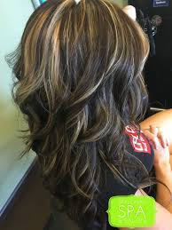 Rich Dark Neutral Chocolate Brown With Blended Highlights A Great Way To Camouflage Gray Ne Blending Gray Hair Gray Hair Highlights Brown Hair With Highlights