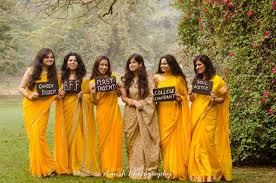 Photo Of Yellow Bridesmaid Sarees Bridesmaid Photoshoot Wedding Photoshoot Poses Bride Photoshoot Hello friends, welcome to my channel fashionpoint. photo of yellow bridesmaid sarees