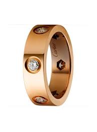 Cartier Love Ring Copy 18k Pink Gold With 6 Diamonds B4097500 Cartier Love Ring Love Ring Cartier Love Bracelet