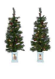 Modern Southern Home Set Of 2 3 5 Ft Porch Trees Porch Trees Tree Christmas Time Is Here