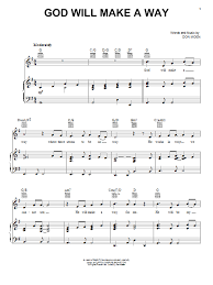 God Will Make A Way Sheet Music Don Moen Piano Vocal Guitar Right Hand Melody Don Moen Sheet Music Sheet Music Direct