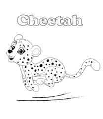 Coloring pages are fun for children of all ages and are a great educational tool that helps children develop fine motor skills, creativity and 1) if you have javascript enabled you can click the print link in the top half of the page and it will automatically print the coloring page only and. Cheetah Coloring Pages Playing Learning