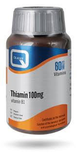 Foods rich in thiamin include yeast, legumes, pork, brown rice, as well as fortified foods, such as breakfast cereals. Thiamin 100mg Quest