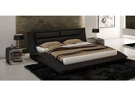 3.7 out of 5 stars with 6 ratings. Waverly Black Leather Contemporary Beds Modern Platform Bed