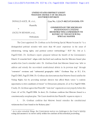 UNITED STATES DISTRICT COURT WESTERN DISTRICT OF MICHIGAN SOUTHERN DIVISION  DONALD AGEE, JR. et al., Plaintiffs, v. JOCELYN BENS