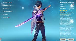 Ayaka Mistsplitter, C3 Keqing Skyward Blade, Childe Skyward Harp, Venti:  Genshin Impact Account, Video Gaming, Video Games, Others On Carousell