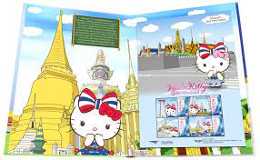 Hello Kitty Tours Thailand Through Stamps