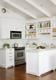 White Subway Tile Backsplash Small Cottage Kitchen Tiny House Kitchen Kitchen Inspirations