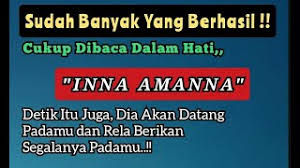 Maka begitulah memang makna seruan itu, dan nyata kufurnya, iyya'dzubillāhi min dzālik sesungguhnya kami telah beriman kepada anna! Saat Bertemu Baca Doa Ini 3x Dalam Hati Detik Itu Juga Dia Akan Mengejar Ngejar Mu Youtube