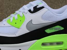 Black And Lime Green Nike Sneakers Nike Air Max 90 Essential White Wolf Grey Flash Lime Sneakernews Com Nike Air Max Nike Air Max 90s Nike Shoes Women