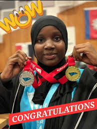 17years old Nafisat Abdullah Aminu from Yobe state beat 69 countries to  emerged as the world's best in English language skills at the 2025  TeenEagle global Finals held in London. Congratulations girl.
