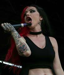 Pin By Camerin Barlow On Ashley Costello New Years Day Band Ashley Costello Metal Girl