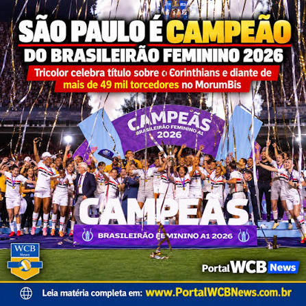 S&atilde;o Paulo segura o Corinthians, bate recorde de p&uacute;blico e conquista o Brasileir&atilde;o Feminino 2026 O S&atilde;o Paulo conquistou neste s&aacute;bado (3) o t&iacute;tulo do Brasileir&atilde;o Feminino A1 2026. Diante de 49.405
