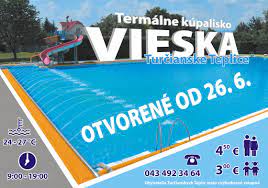 Kúpeľné mestečko turčianske teplice leží v turčianskej kotline v prostredí horného turca medzi malou a veľkou fatrou. Otvarame Termalne Kupalisko Vieska