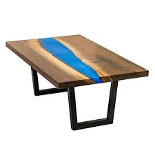 Wood touch llc can send it to any state in united states. Amazon Com River Coffee Table From Live Edge Walnut With Sparkling Blue Epoxy Resin Handmade